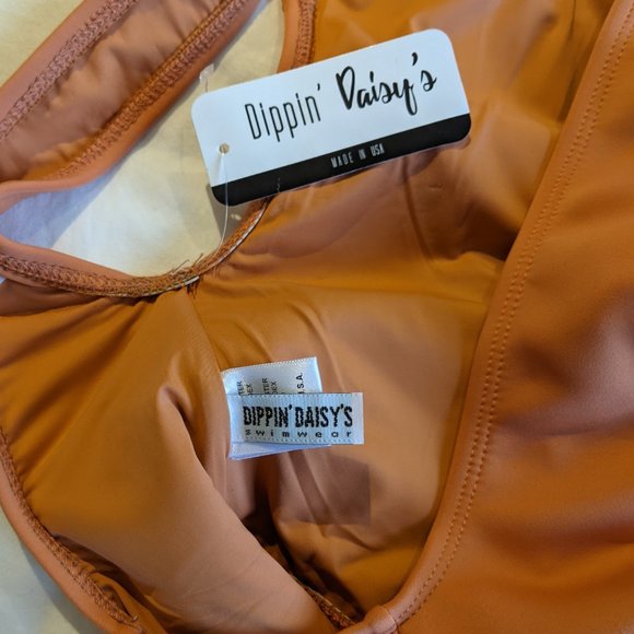 ↓↓LAST CALL - One Piece Swimsuit by Dippin’ Daisy’s – Small –Orange -  NWT - Picture 5 of 13